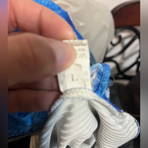 π*Cute Blue/Black Tie-Dye Ribbed Sleeveless Romper - Picture 5 of 5